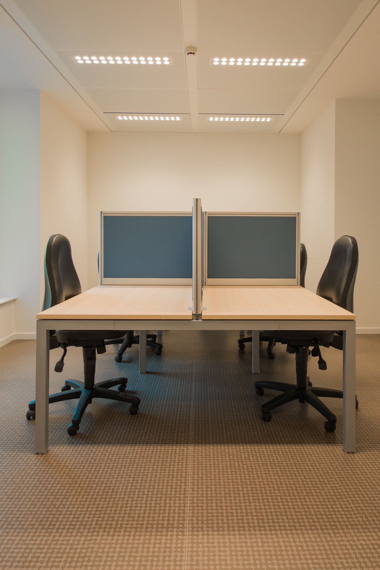 Bright, clean open office space